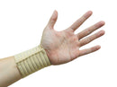 Handgelenkbandage, Bandage Handgelenk, 2er Pack, Farbe: Beige, masviva, obbomed, an der Hand