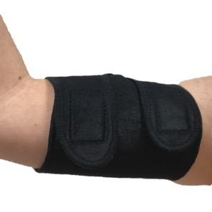 Oberarmbandage, Bizeps Bandage, Oberarm Stütze, Schwarz, verschiedene Größen, am arm