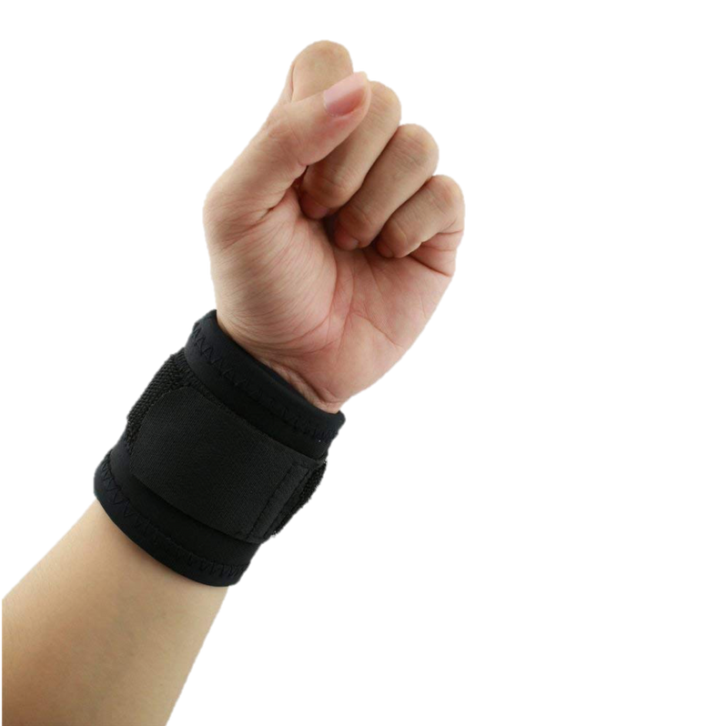 Handgelenkbandage, Wrist Wraps, Bandage Handgelenk, 2er Pack, Farbe: Schwarz, masviva, obbomed, an der Hand2