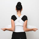 Schulter Geradehalter: Haltungstrainer für bessere Körperhaltung, weiß, masviva, obbomed, anziehen hinten